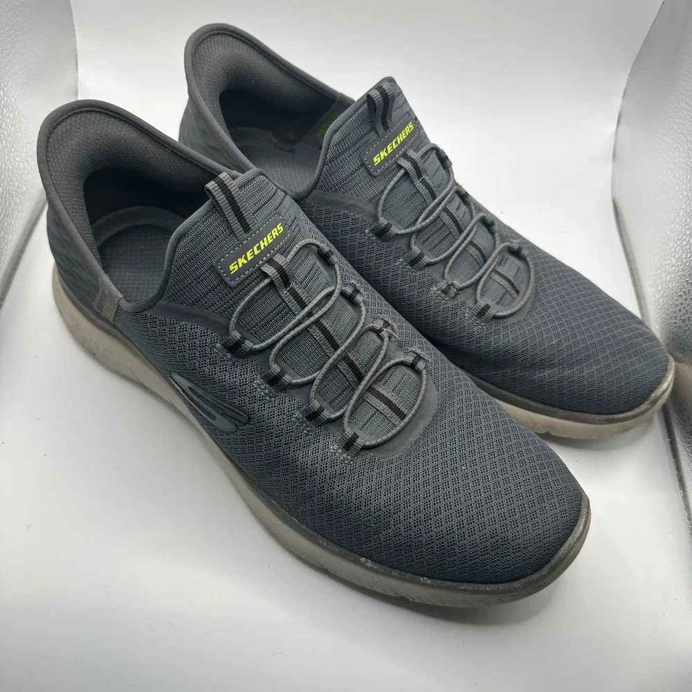 Skechers Hands Free Slip-ins Summits Key Pace Charcoal Grey Mens 12 232457